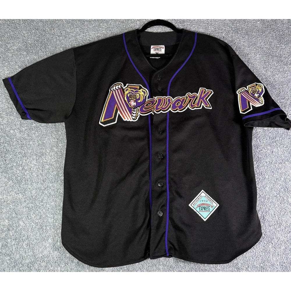 Rare Vintage Newark Bears MILB Game Jersey Men's Size XL Made In USA Authentic